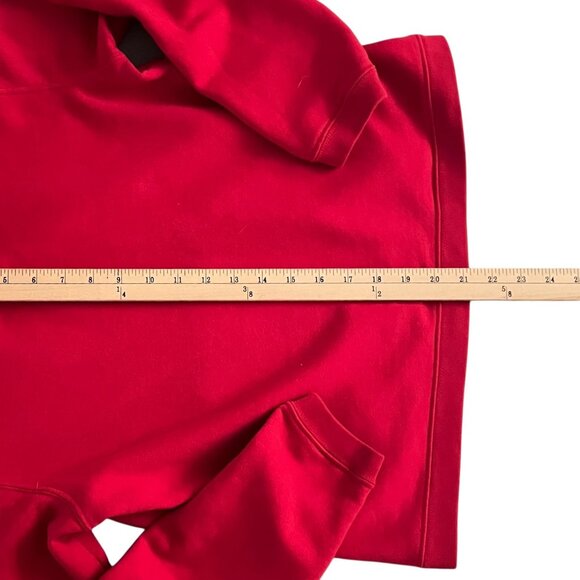 Nike Hoodie Pullover Sweatshirt Youth Small 4-6 Red Swoosh Logo Fleece Lined - Picture 10 of 10